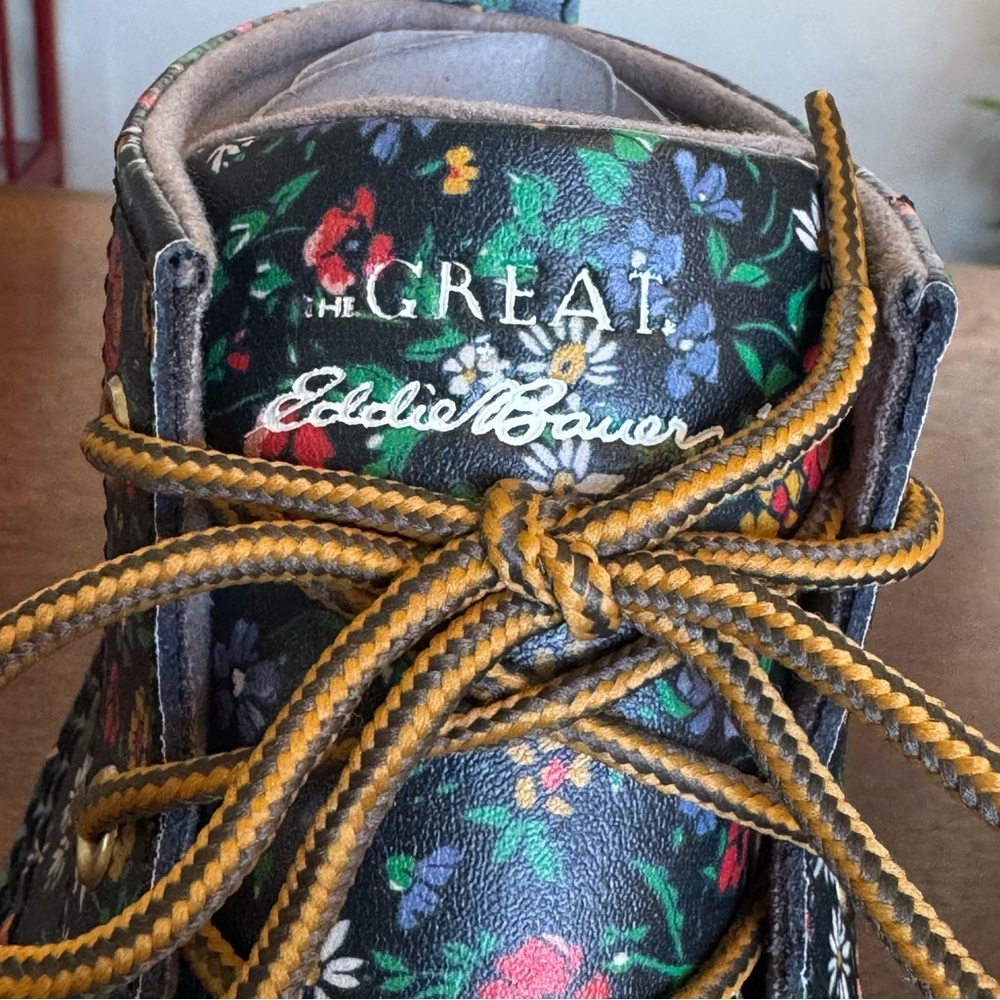 NEW & RARE Eddie Bauer x The Great Women's Rain Boots Floral Duck Boots | Size 8 - Picture 8 of 12
